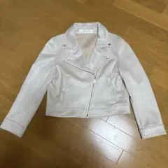 tocco closet ポケットリボンスエードライダースジャケット