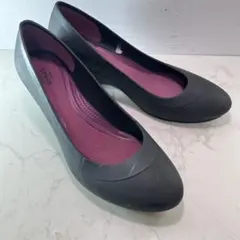 クロックス リナ ウェッジ パンプス W8 24 黒 デュアルコンフォート 軽量のサムネイル