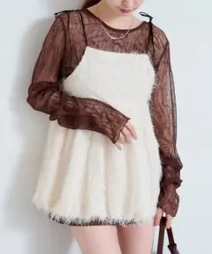 Kastane♡バルーンシャギービスチェ