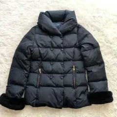 【美品】シップス×LIMONTA レッキスファー付 ダウンジャケット 36