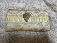 ATAO 長財布 パイソン L字ファスナー