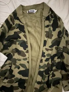 90s A Bathing Ape 迷彩柄パーカー S 日本製　カモフラ　ジップ