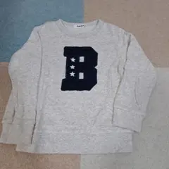 SLAP SLIP グレー B刺繍 トレーナー 110cm