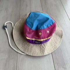キッズ用 日よけ付きハット 50cm ピンク ブルーのサムネイル