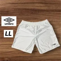 UMBRO アンブロ ハーフパンツ ホワイト サッカー フットサルLLサイズ