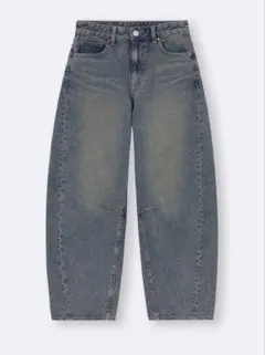 GU バレルレッグジーンズ⭐︎丈短め⭐︎68cm BLUE WOMEN S ブルー