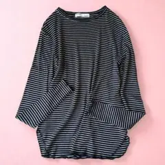 L'Appartement BORDER RIB LONGSLEEVE Tシャツ BORDER RIB LONGSLEEVE T-SHIRT（Tシャツ／カットソー）｜L