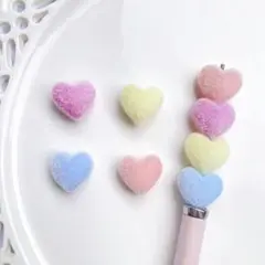もふもふ ハート ビーズ
