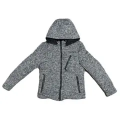 ニコルクラブフォーメン 中綿ジャケット ダブルジップ ヘリンボーン フード着脱可