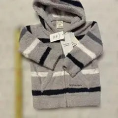 pique フリースパーカー 80-90 グレー系