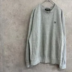 長袖ニット　ロゴ　スウェットシャツ　L カジュアル