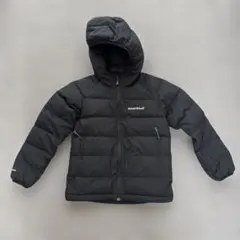 mont-bell フード付き黒ダウンコート