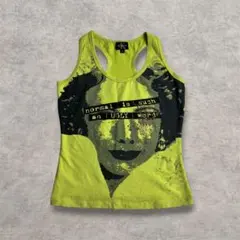 00s CalvinKlein Jeans Y2K タンクトップ ラインストーンのサムネイル