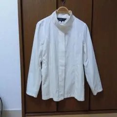 INDIVI アイボリー 　スプリングコート　スタンドカラー ジャケット