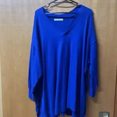 AMERICAN HOLIC 青 Vネック 長袖セーター