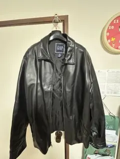 OLD GAP レザージャケット　ブラック　Lのサムネイル