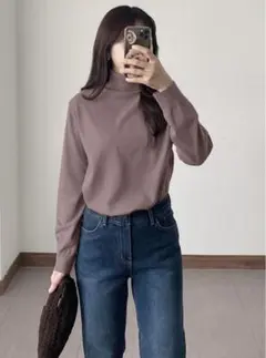 カシミヤタッチタートルネックニットトップス[cu234]のサムネイル