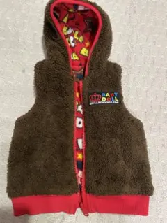 BABY DOLL フリースベスト リバーシブル 90