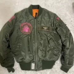 ALPHA 80'sフライトMA-1 JKT 米国製　新品¥19888→現 80s Alpha MA－1 民間モデル アメリカ製 80年代 USA製 ALPHA MA-1
