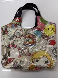 ILEMER トートバッグ カラフルイラスト