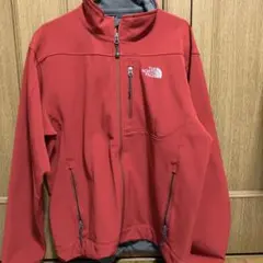 THE NORTH FACE ソフトシェルジャケット レッド L/G