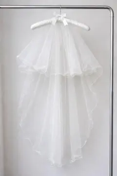 ウェディングベール パール・ラメ付き