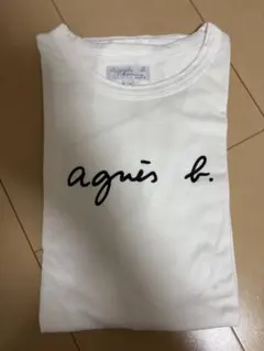 agnès b. ホワイト 長袖Tシャツ T0