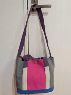 カラフルストライプトートバッグ