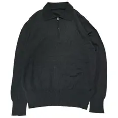 90s Ferragamo vintage ハーフジップ サマーニット カーキーのサムネイル