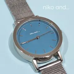 ア*.様 【稼働品】niko and... ニコアンド 腕時計 ブルー文字盤 メのサムネイル