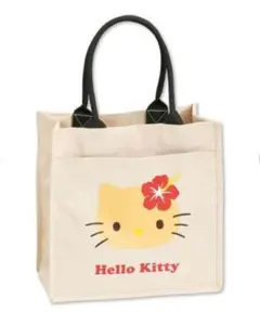 ハローキティ　Hello Kitty トートバッグ ベージュ　日焼けキティ