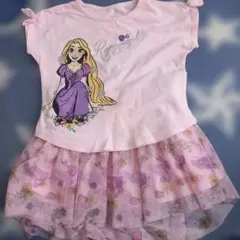 Disney ラプンツェル　セットアップ　半袖　トップス　女の子　110㎝のサムネイル