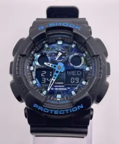 未使用品 電池新品 】GA-100CB Ocean Blueの涼しげカモフラ - メルカリ