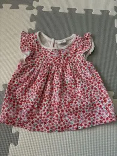 【baby GAP】花柄フリル袖トップス 3-6ヶ月