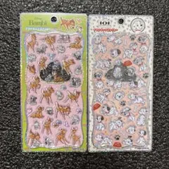 正規品　プチドロップステッカー　ディズニー　101匹わんちゃん　バンビ　セット
