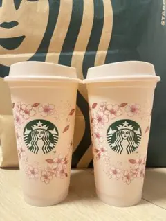 スターバックス さくら　リユーザブルカップ　2026 2個セット　カップのみ