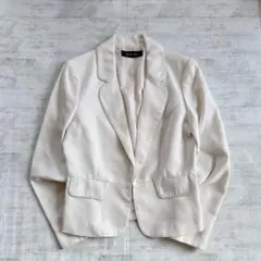 ツイード テーラードジャケット アイボリー 13AR セレモニー 卒業式　入学式