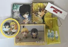 鬼滅の刃　カラビナ付きクリアケース　小判タオル　善逸　伊之助　ジャンプショップ