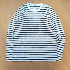 OLD UNIQLOボーダーロンT　S　短丈　y2k