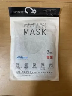 エアリズムマスク　ブラック　ふつう　Lサイズ