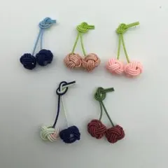 【メ12-200】ハンドメイド　さくらんぼ水引シールセット⑪