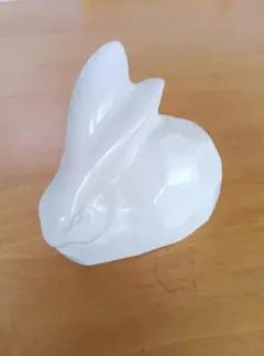 이세진구 간지 우사기 입상 도자기 화이트