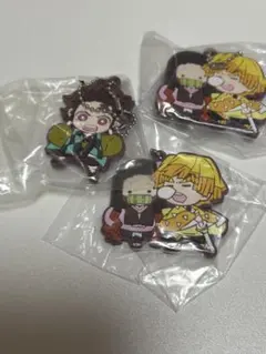 鬼滅の刃　ばんちょうこうストラップ　竈門炭治郎、竈門禰豆子、我妻善逸