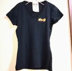 本物　ドルチェ＆ガッバーナ　黒　tシャツ　Vネック 伸縮性　ゴールドロゴのサムネイル