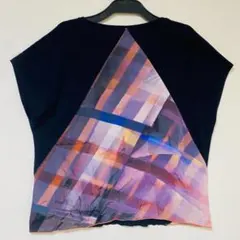 ポールスミス Paul Smith BLACK 幾何学柄 カットソー Mサイズのサムネイル