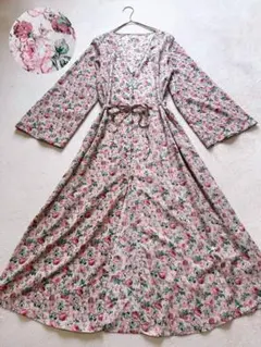 アクシーズファム　axes femme ワンピース　チュニック　花柄　リボン