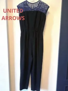 【パーティドレス】 パンツドレス ユナイテッドアローズ 結婚式　ネイビー　黒