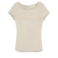 andmary Mary logo ribbon tops beige - メルカリ