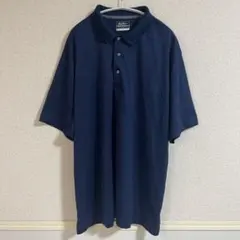 レトロ オールド ポロシャツ ネイビー XL ポートオーソリティ アメカジ 