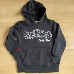 Keith Haring キッズ パーカー ブラック